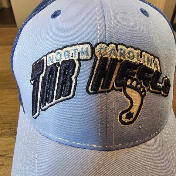 Vintage North Carolina Tar Heels Strapback Hat Cap Blue UNC Two Tone NCAA Retro - Picture 2 of 8